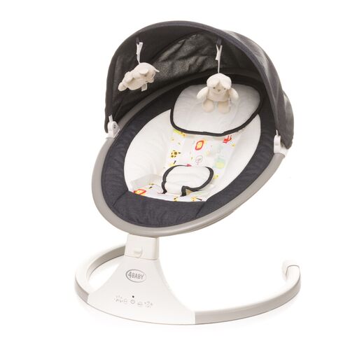 Leagan electric cu telecomanda 4Baby ROCK'N RELAX Grafit, Culoare: Gri