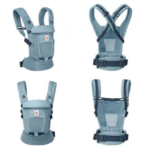Marsupiu Ergobaby Soft Flex Mesh Slate Blue, Culoare: Blue - poza 2 - ExclusivMAG.ro
