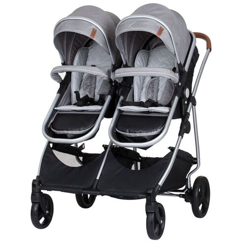Carucior gemeni Chipolino Duo Smart 2 in 1 anthracite, Culoare: Gri - poza 2 - ExclusivMAG.ro