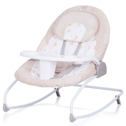 Leagan electric si balansoar Chipolino Nux humus, Culoare: Crem,poza 7