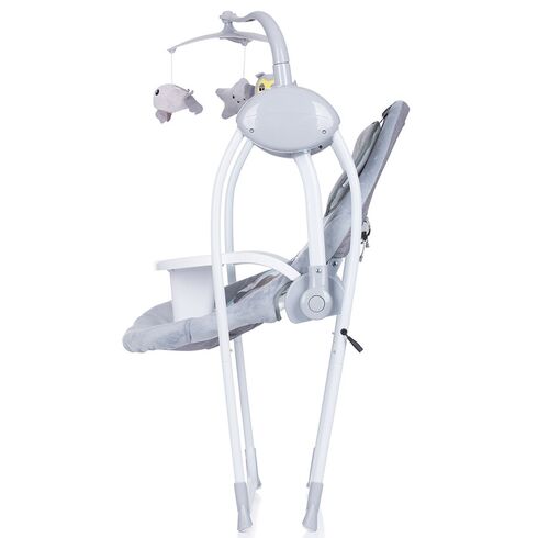 Leagan electric si balansoar Chipolino Nux platinum, Culoare: Gri,poza 4