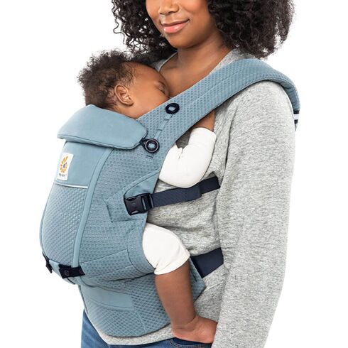 Marsupiu Ergobaby Soft Flex Mesh Slate Blue, Culoare: Blue - poza 3 - ExclusivMAG.ro