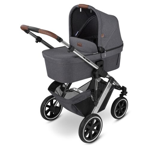 Carucior 2 in 1 Salsa 4 Air Asphalt Abc Design, Culoare: Gri/Negru, Model: 2 in 1 - poza 2 - ExclusivMAG.ro
