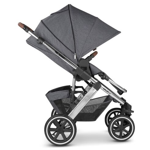 Carucior 2 in 1 Salsa 4 Air Asphalt Abc Design, Culoare: Gri/Negru, Model: 2 in 1 - poza 7 - ExclusivMAG.ro
