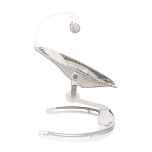 Leagan electric cu melodii si telecomanda 4Baby GRACE Gri, Culoare: Gri deschis,poza 8