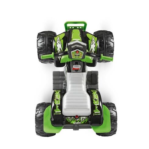 ATV Peg Perego Corral T-Rex, 330W, 12V, 3 ani +, Verde/ Negru, Culoare: Verde, Capacitate acumulator: 12V,poza 4  - ExclusivMAG.ro ATV Peg Perego Corral T-Rex, 330W, 12V, 3 ani +, Verde/ Negru, Culoare: Verde, Capacitate acumulator: 12V,poza 4
