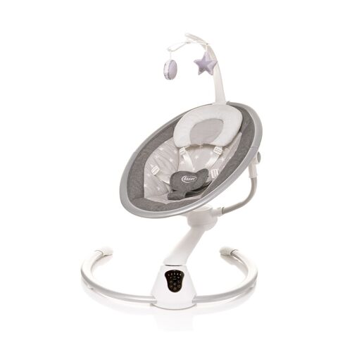 Leagan electric cu melodii si telecomanda 4Baby GRACE Gri, Culoare: Gri deschis,poza 7