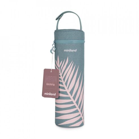 Gentura izoterma Thermibag Terra Palms, Leaves 500 ml, Culoare: Albastru, Cantitate: 500ml,poza 4  - ExclusivMAG.ro Gentura izoterma Thermibag Terra Palms, Leaves 500 ml, Culoare: Albastru, Cantitate: 500ml,poza 4