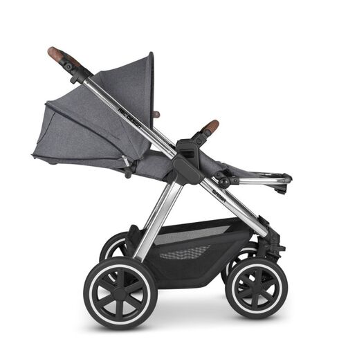 Carucior 2 in 1 Samba Asphalt Diamond ABC Design, Culoare: Gri/Negru,poza 9