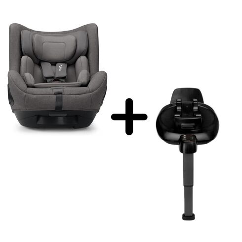 Scaun auto rotativ i-Size Nuna TODL Next Granite, 40-105 cm + Baza Isofix Next i-Size