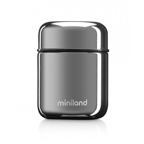 Termos Mancare Solida Deluxe 280 ml Silver Miniland, Culoare: Gri, Cantitate: 280ml,poza 2