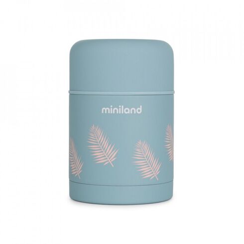 Termos mancare solida Terra Palms 600 ml Miniland, Culoare: Albastru, Cantitate: 600ml