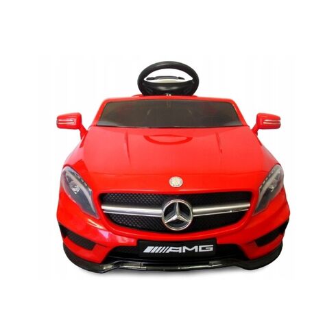 Masinuta electrica cu telecomanda, roti EVA, scaun piele Mercedes GLA45 - Rosu, Culoare: Rosu, Capacitate acumulator: 12V,poza 2