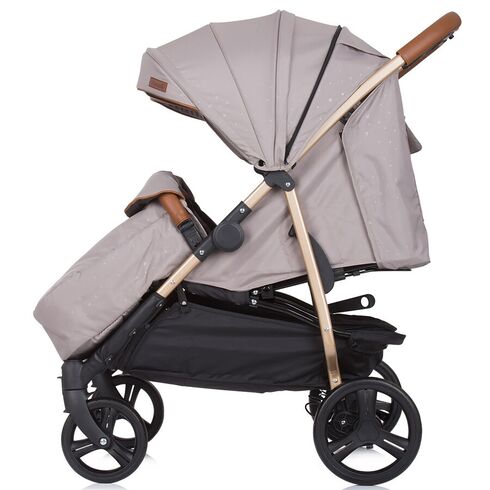 Carucior gemeni Chipolino Passo Doble humus, Culoare: Crem - poza 6 - ExclusivMAG.ro