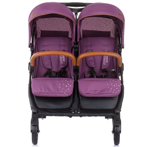 Carucior gemeni Chipolino Passo Doble lilac, Culoare: Mov - poza 4 - ExclusivMAG.ro