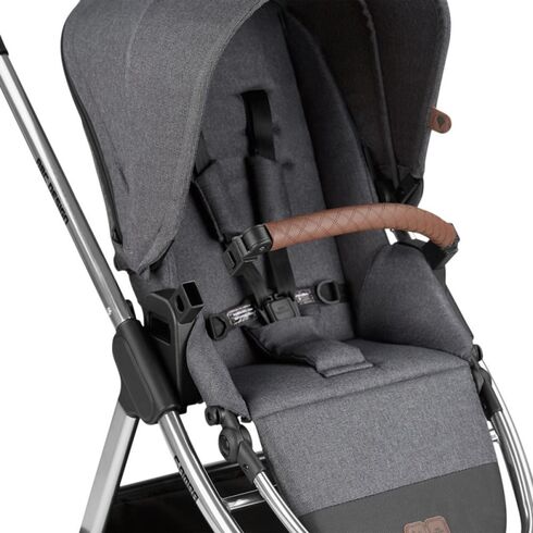 Carucior 2 in 1 Samba Asphalt Diamond ABC Design, Culoare: Gri/Negru,poza 11