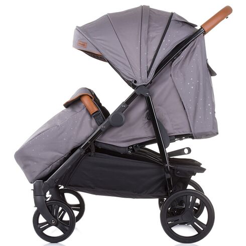 Carucior gemeni Chipolino Passo Doble platinum, Culoare: Gri - poza 6 - ExclusivMAG.ro