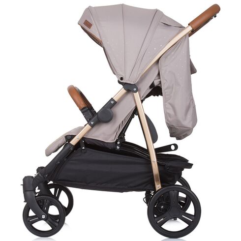 Carucior gemeni Chipolino Passo Doble humus, Culoare: Crem - poza 5 - ExclusivMAG.ro