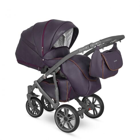 Carucior 3 in 1 Camarelo SIRION ECO 8, Culoare: Mov,poza 2