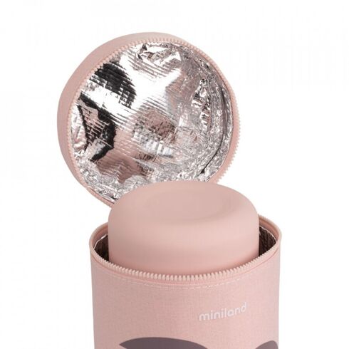 Geanta izoterma Thermibag Terra Leaves 700 ml Miniland, Culoare: Mov, Cantitate: 700ml,poza 2