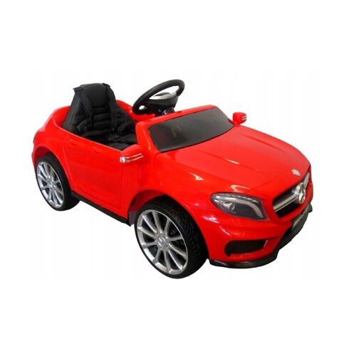 Masinuta electrica cu telecomanda, roti EVA, scaun piele Mercedes GLA45 - Rosu, Culoare: Rosu, Capacitate acumulator: 12V,poza 3