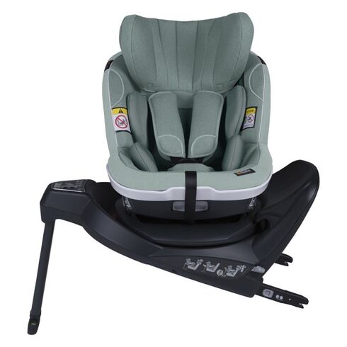 Scaun auto BeSafe iZi Turn i-Size Sea Green Mélange, Culoare: Verde, Grupa: 61-105cm (4luni - 4ani)