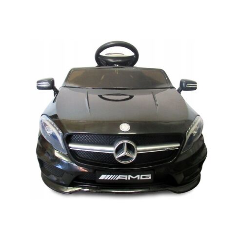 Masinuta electrica cu telecomanda, roti EVA, scaun piele Mercedes GLA45 - Negru, Culoare: Negru, Capacitate acumulator: 12V,poza 3