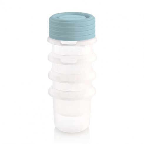Set 4 Recipiente Ermetice gradate Terra Ocean 250 ml Miniland, Culoare: Turquoise,poza 2  - ExclusivMAG.ro Set 4 Recipiente Ermetice gradate Terra Ocean 250 ml Miniland, Culoare: Turquoise,poza 2