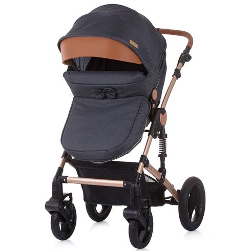 Carucior Chipolino Camea 3 in 1 anthracite, Culoare: Gri/Negru,poza 8