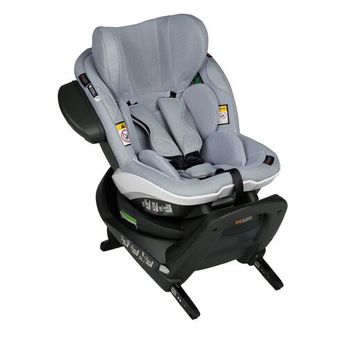 Scaun auto BeSafe iZi Turn M i-Size - Peak Mesh, Culoare: Gri deschis, Grupa: 61-105cm (4luni - 4ani)  - ExclusivMAG.ro