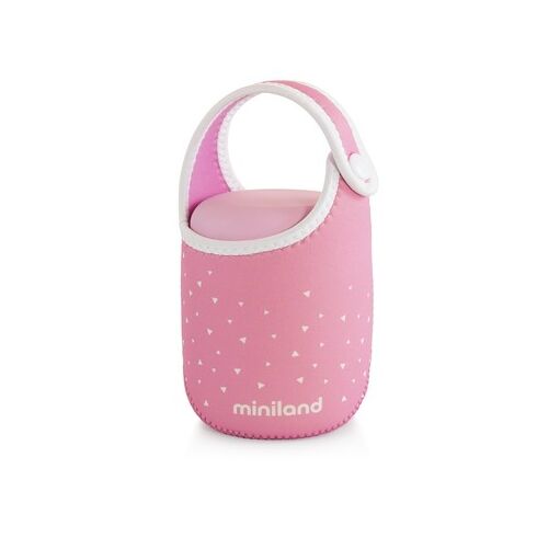 Termos Mancare Solida Silky Mini 280 ml Rose Miniland Baby, Culoare: Roz, Cantitate: 280ml,poza 3  - ExclusivMAG.ro Termos Mancare Solida Silky Mini 280 ml Rose Miniland Baby, Culoare: Roz, Cantitate: 280ml,poza 3