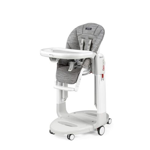 Scaun de masa 3 in 1 Peg Perego Tatamia Follow Me, 0-15 Kg, WonderGrey, Gri, Culoare: Gri