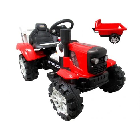 Tractor electric pentru copii C2 R-Sport Rosu,poza 2