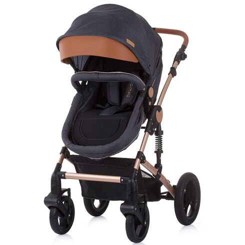 Carucior Chipolino Camea 3 in 1 anthracite, Culoare: Gri/Negru,poza 3