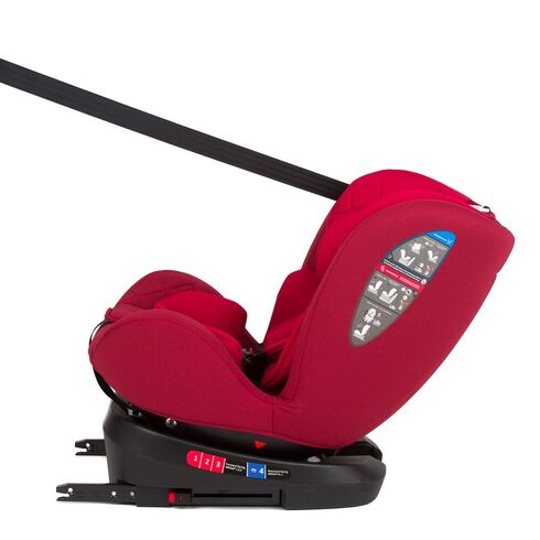 Scaun Auto Juju Total rotativ 360, Rosu, Culoare: Rosu, Grupa: 0-36kg (0 luni - 12 ani),poza 6