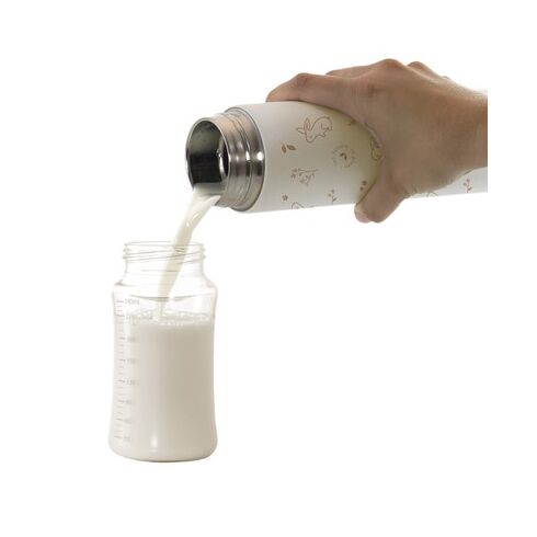 Termos Lichide 450 ml Natur Bunny Miniland Baby, Culoare: Rosu, Cantitate: 450ml,poza 2