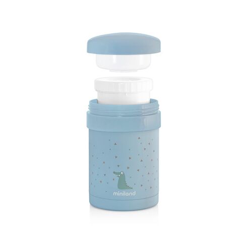 Termos Mancare Solida 700 ml Azure Miniland Baby, Culoare: Turquoise, Cantitate: 700ml