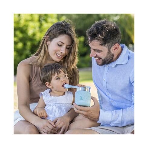 Set Tacamuri Ergonomice pentru copii Azure Miniland, Culoare: Blue,poza 4