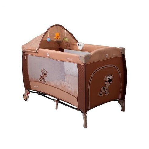 Patut pliabil Coto Baby Samba Lux Brown, Culoare: Maro, Dimensiuni: 120x60