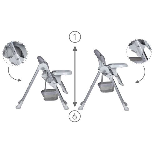 Scaun de masa Kidwell Ami Grey, Culoare: Gri,poza 8