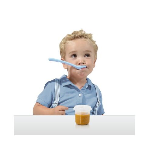 Set 4 Recipiente Plastic 250 ml Azure Miniland, Culoare: Albastru, Cantitate: 250ml,poza 4