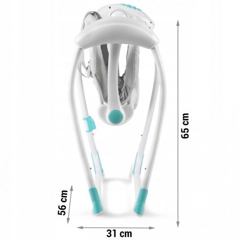 Leagan electric cu muzica Ricokids 7326 - Turcoaz, Culoare: Turcoaz,poza 7