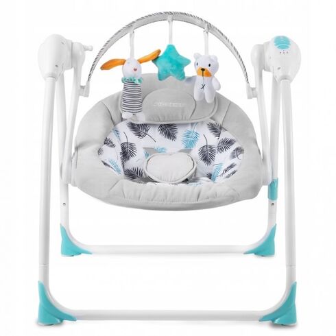Leagan electric cu muzica Ricokids 7326 - Turcoaz, Culoare: Turcoaz,poza 2