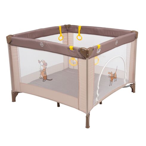 Tarc de joaca Juju Discovery Benji, Culoare: Crem, Dimensiuni: 100x100