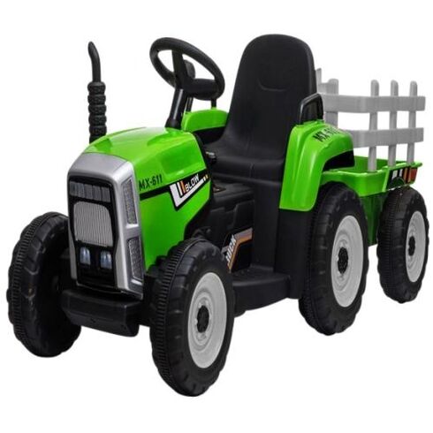 Tractor electric pe baterie si muzica C1 R-Sport Verde, Culoare: Verde, Capacitate acumulator: 12V  - ExclusivMAG.ro