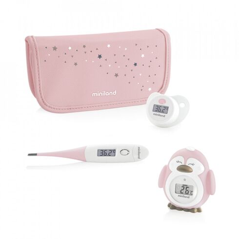 Set termometre Thermokit Rose Miniland Baby, Culoare: Roz