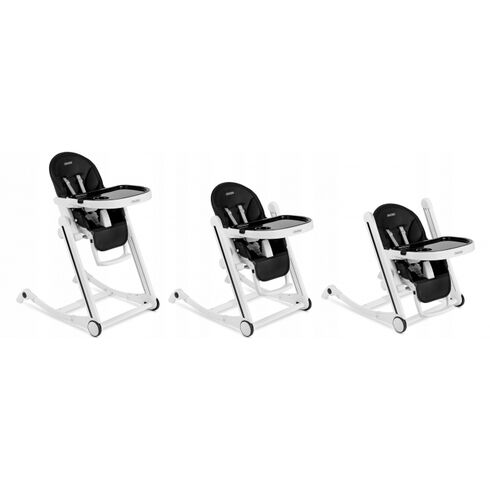 Scaun de masa cu roti Ricokids Tugo - Negru, Culoare: Negru,poza 2