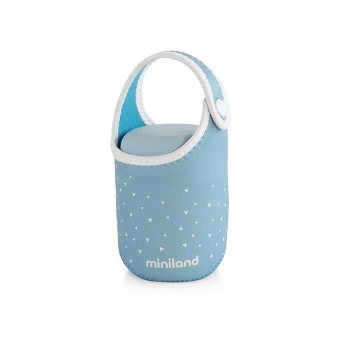 Termos Mancare Solida Silky Mini 280 ml Azure Miniland Baby, Culoare: Albastru, Cantitate: 280ml,poza 3