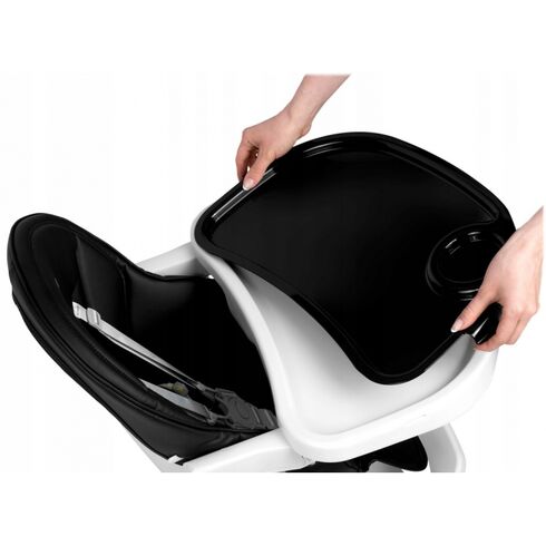 Scaun de masa cu roti Ricokids Tugo - Negru, Culoare: Negru,poza 5