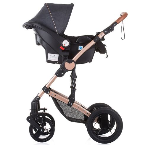 Carucior Chipolino Camea 3 in 1 anthracite, Culoare: Gri/Negru,poza 10